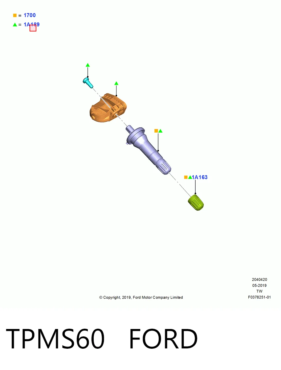Sensor de pressão de ar nos pneus Ford Escape preço, a partir de  USD