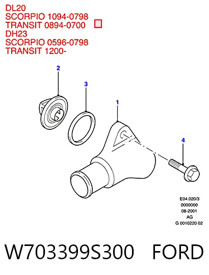 Compre Vedante de termostato Ford Transit 4