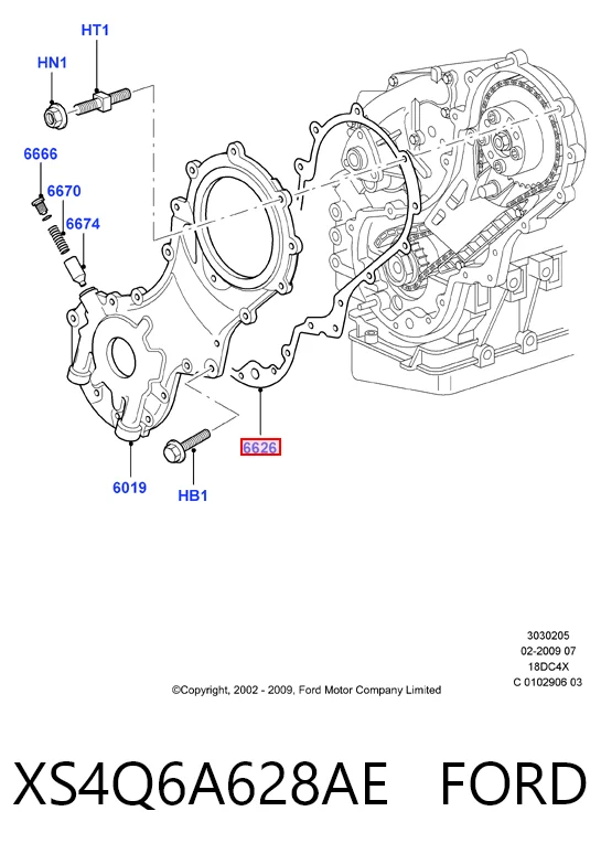 XS4Q6A628AE Ford