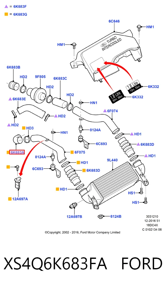 XS4Q6K683FA Ford