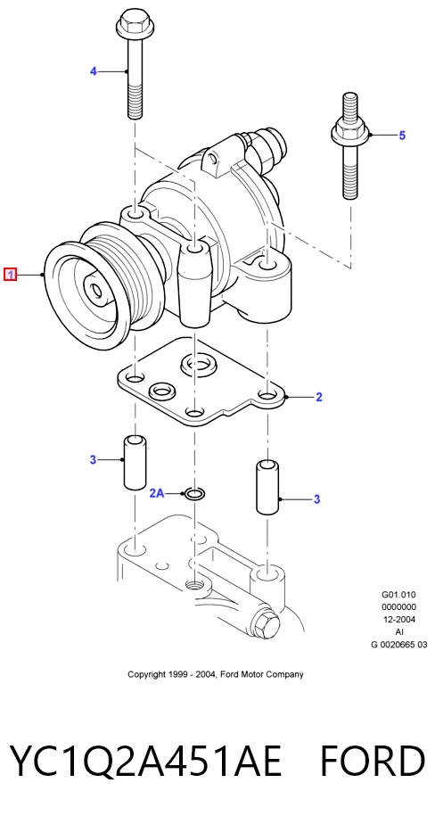 YC1Q2A451AE Ford Bomba a vácuo