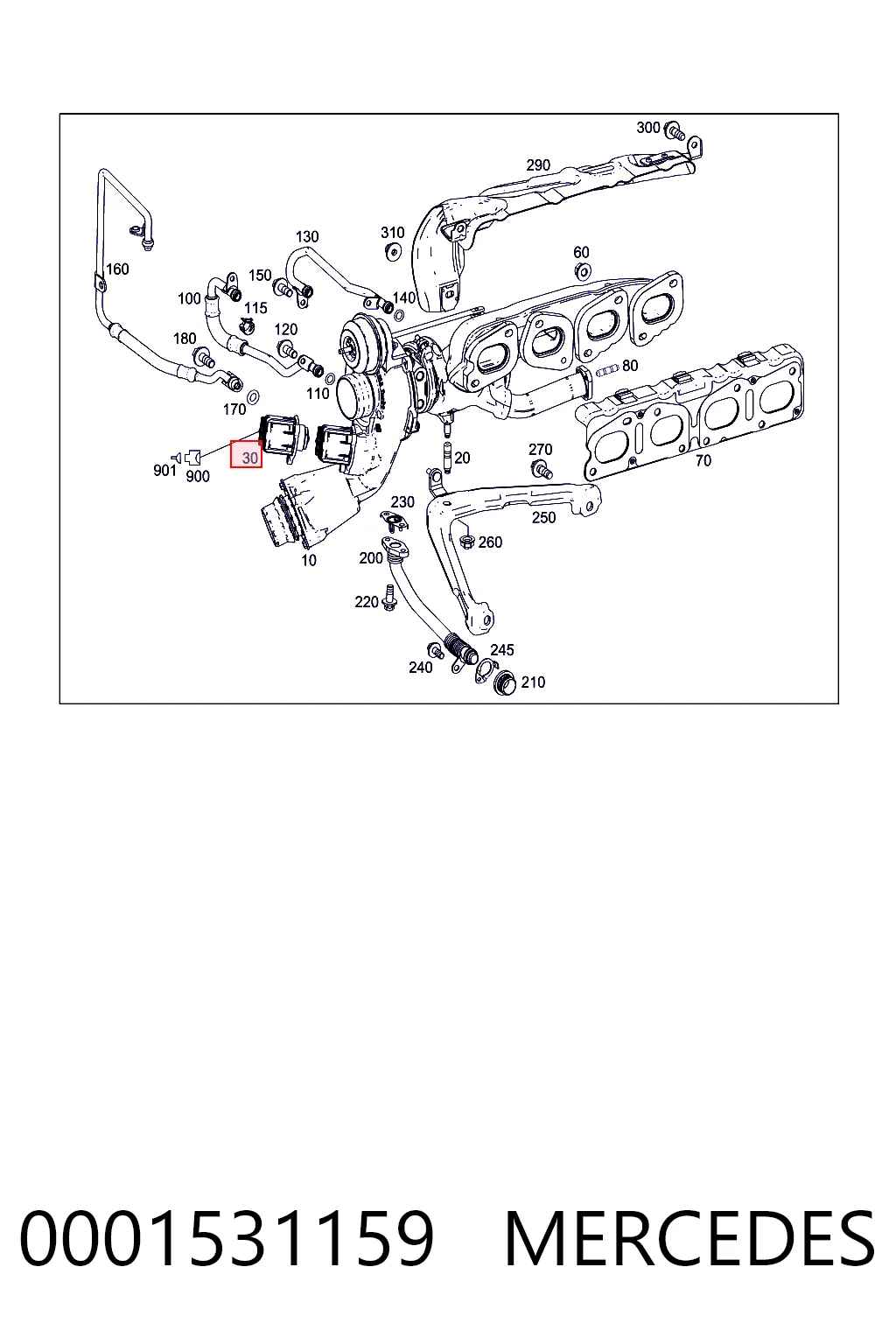 0001531159 Mercedes Convertidor de pressão (solenoide) de supercompressão