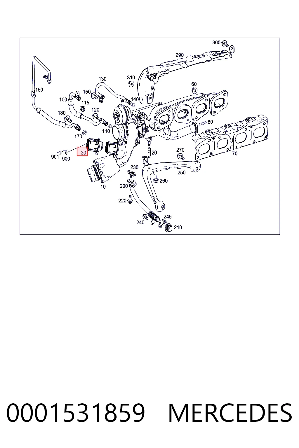0001531859 Mercedes Convertidor de pressão (solenoide) de supercompressão