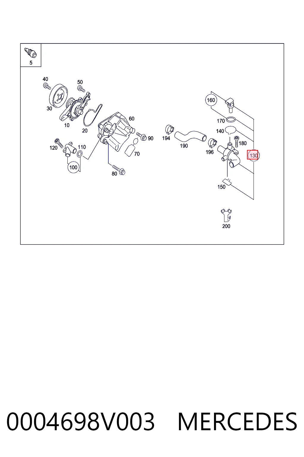0004698V003 Mercedes Termostato