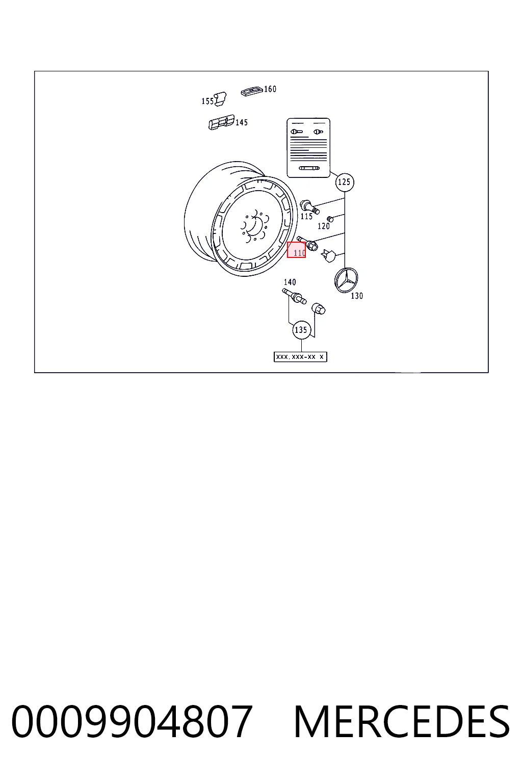 Parafuso de roda Chrysler 05096856AA