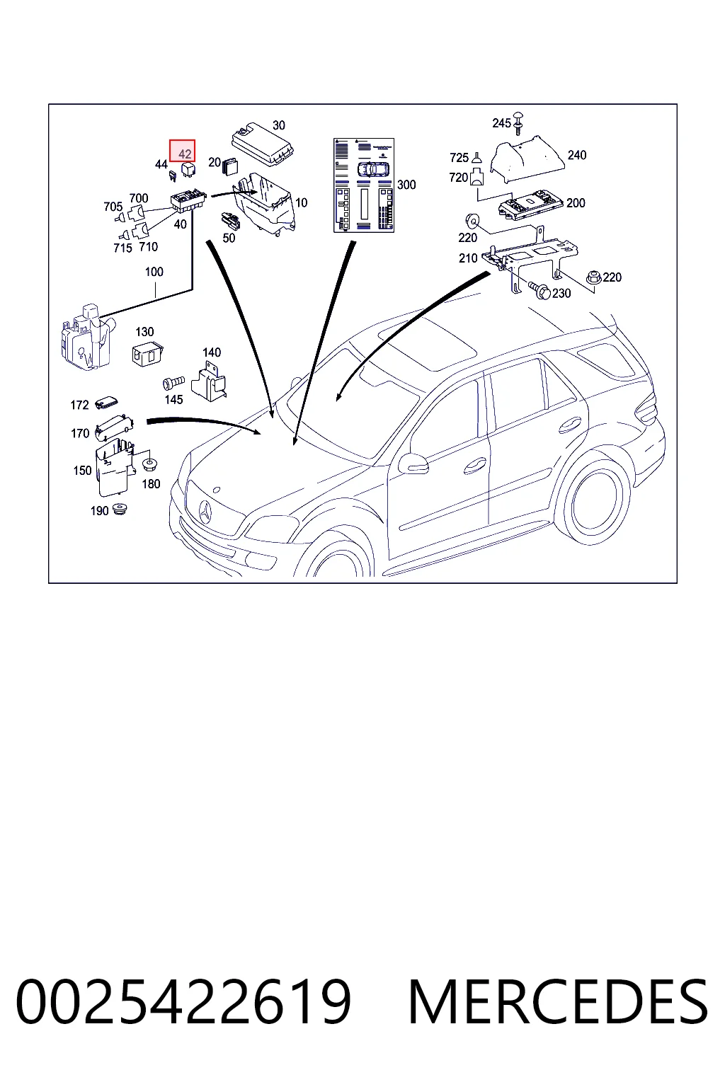  Relê do motor de arranco Mercedes E sedan (W212) (2009 - 2016) 