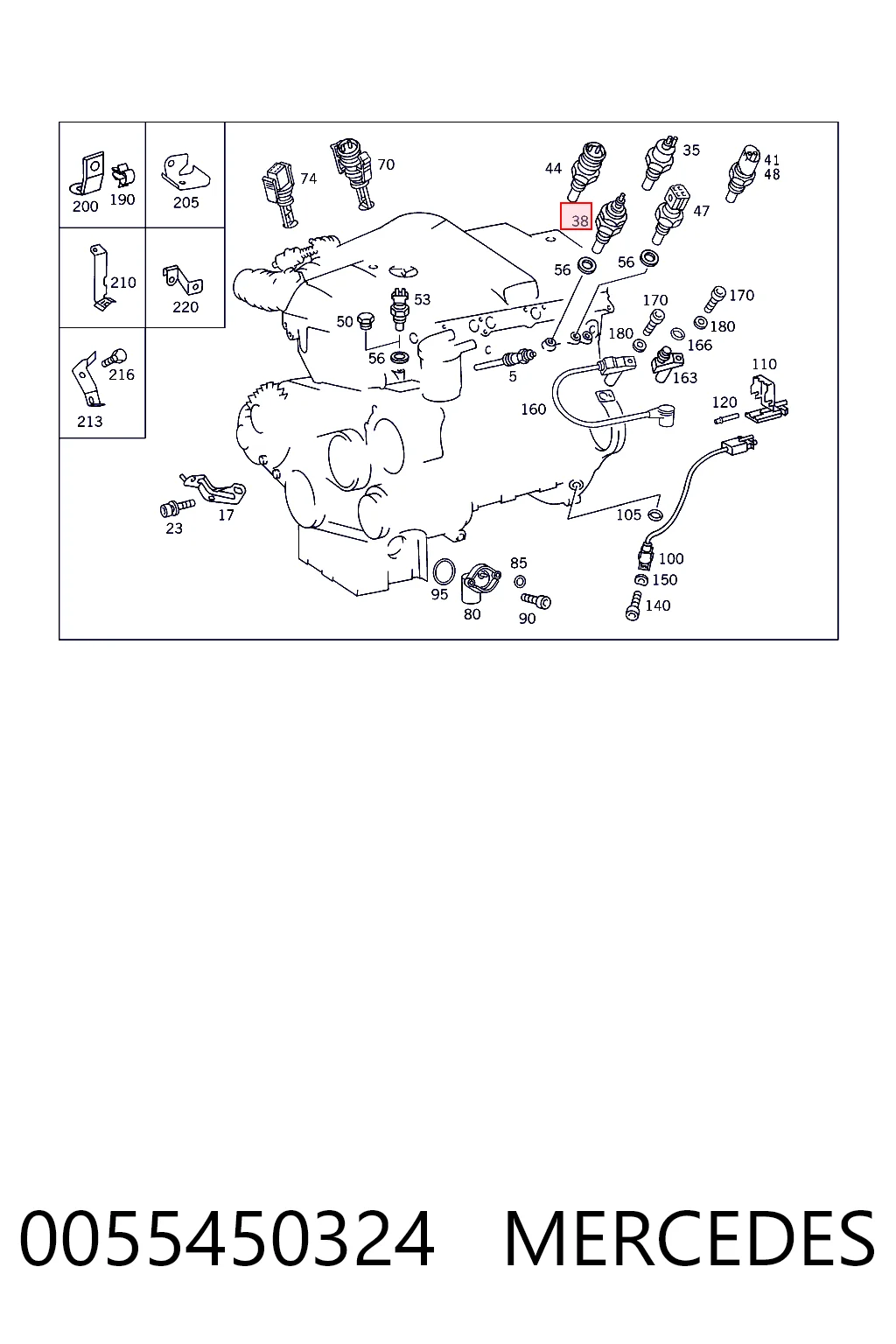  Sensor de temperatura do fluido de esfriamento Mercedes E carrinha (T123) (1977 - 1985) 