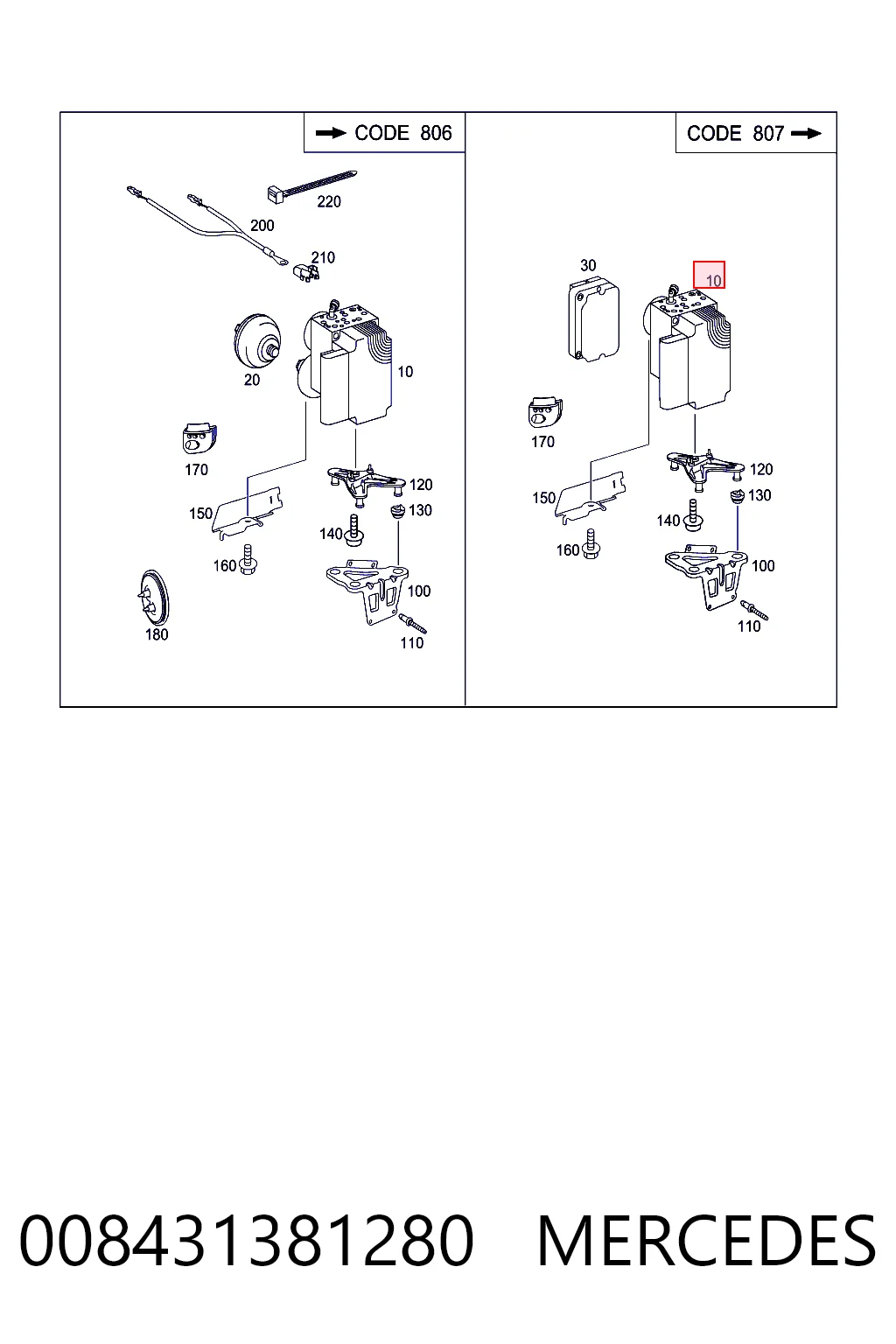 Unidade hidráulico de controlo ABS 0265250113 Bosch