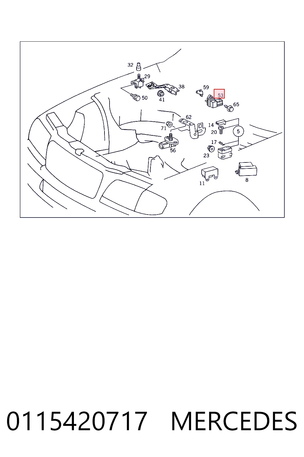 0115420717 Mercedes Sensor de pressão no coletor de admissão, MAP