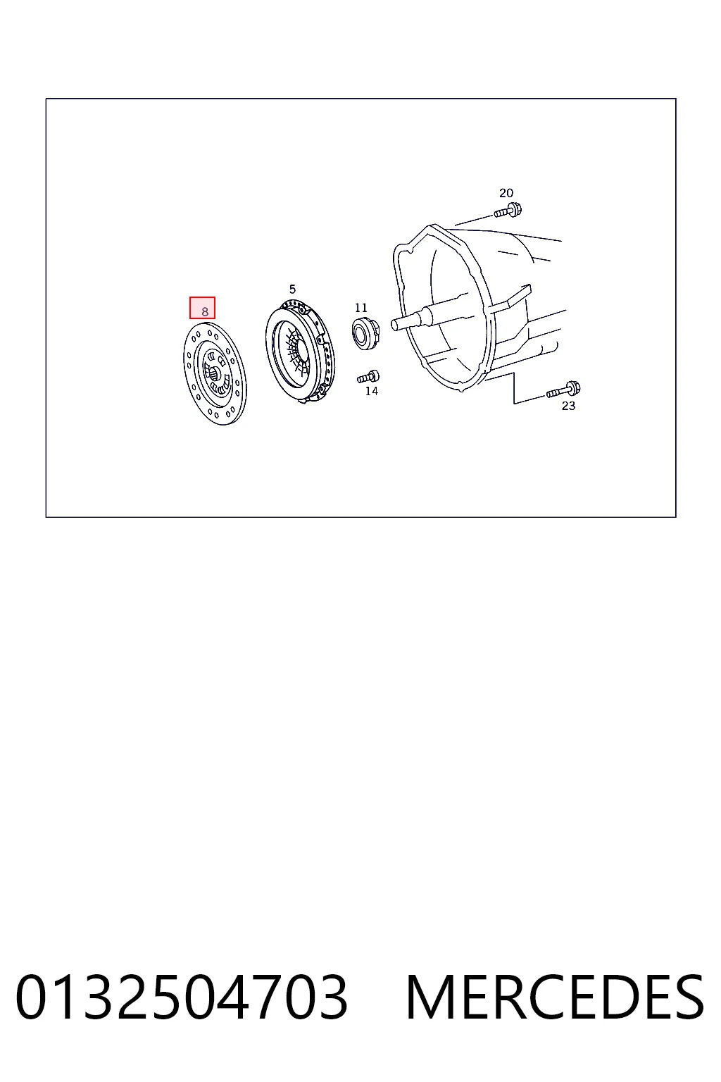 Disco de embraiagem para Mercedes E  W123