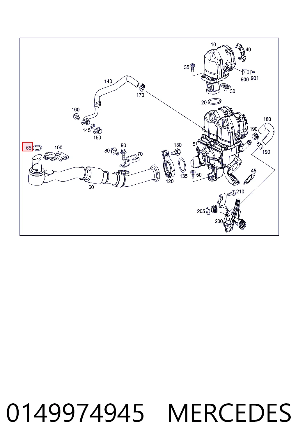 0149974945 Mercedes Anel de vedação, universal