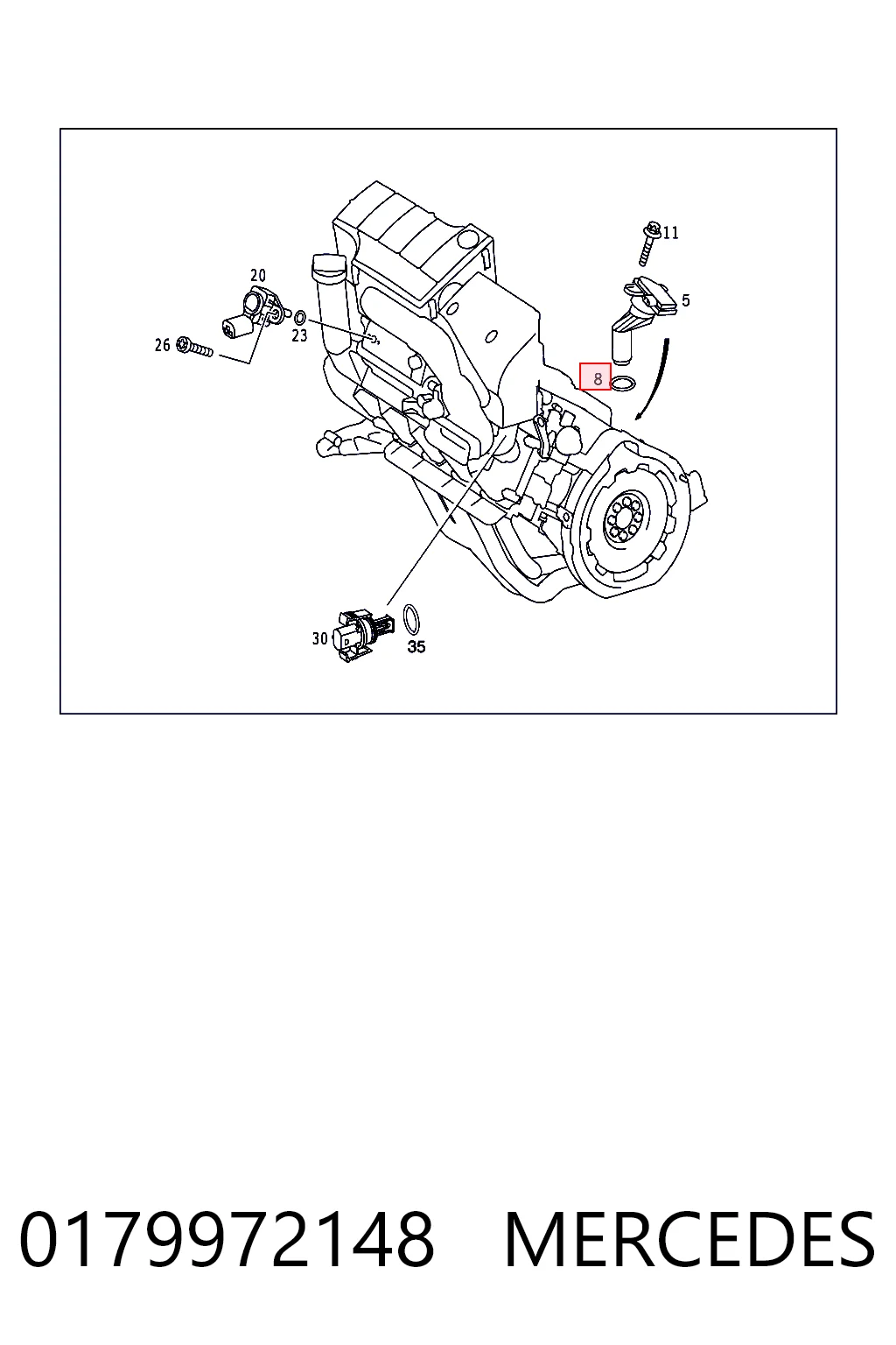 0179972148 Mercedes Kit de reparação da bomba da água