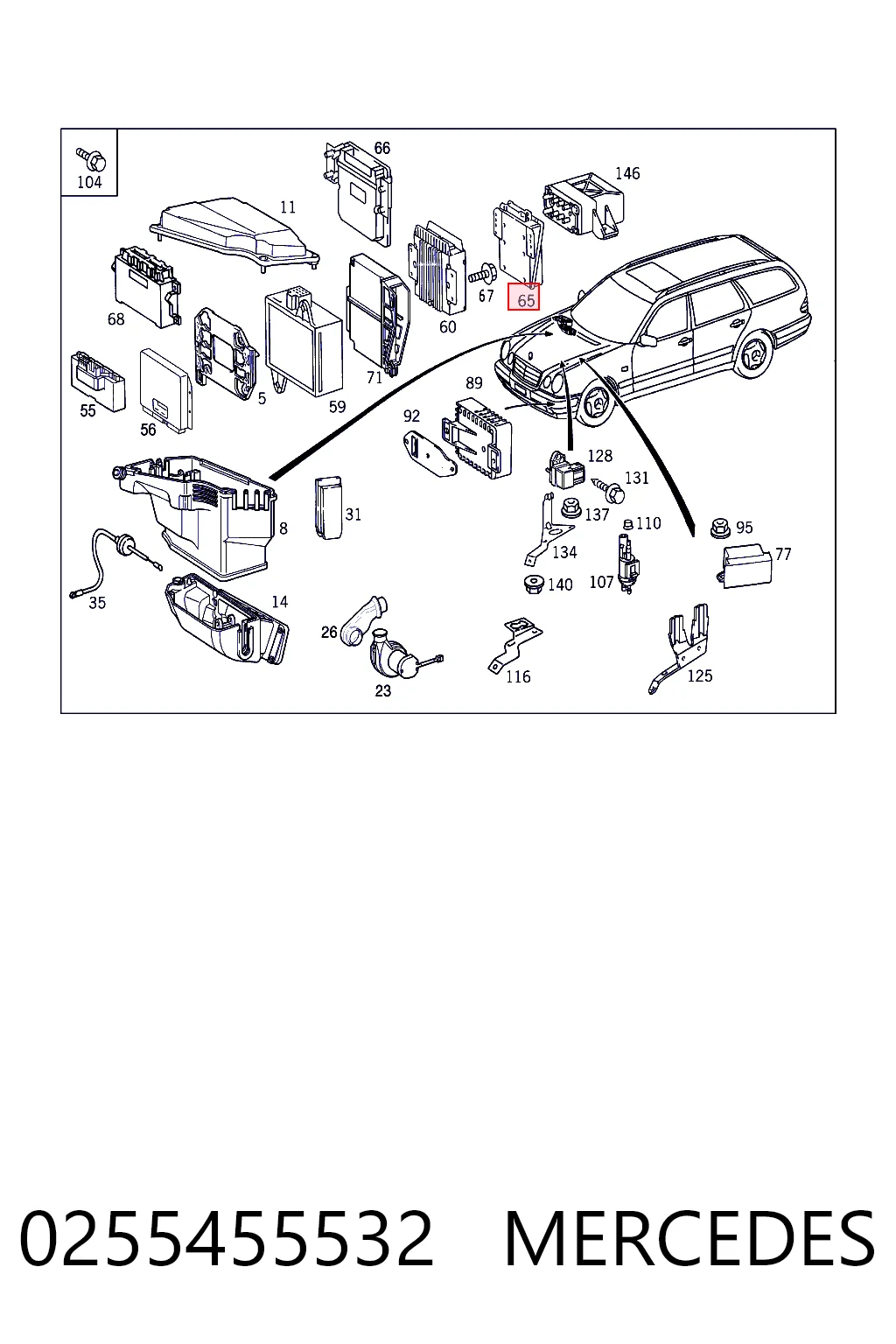  Módulo de direção (Centralina eletrônica) de motor Mercedes G I SUV (W463) (1989 - 2018) I