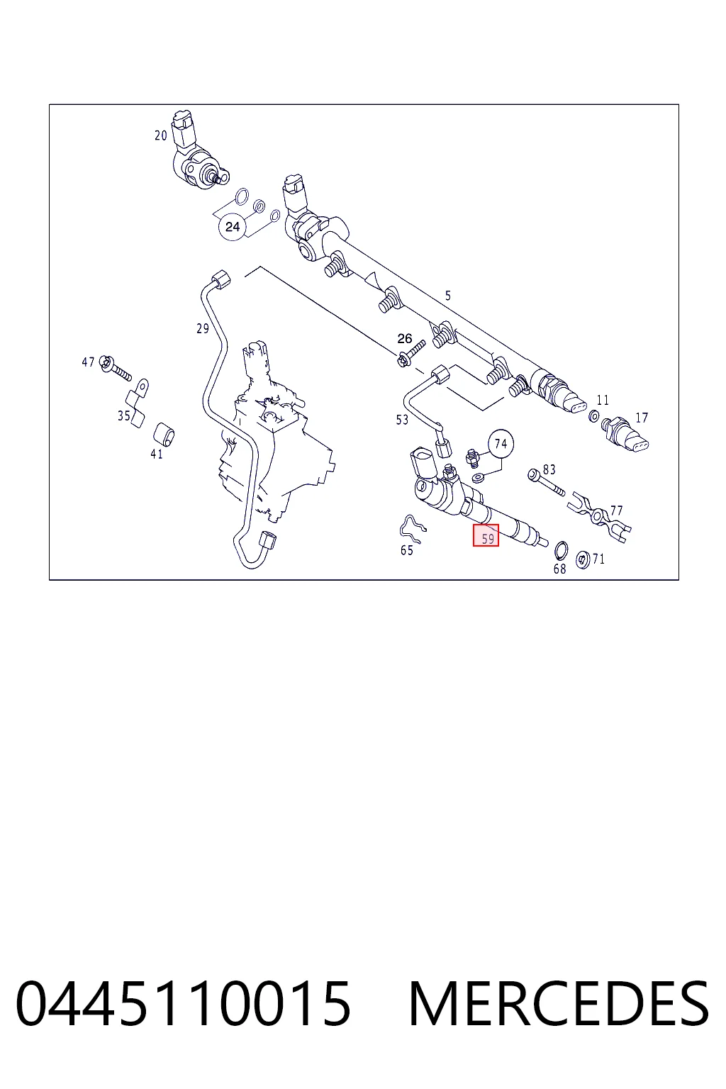 Injetor de injeção de combustível para Mercedes A  W168