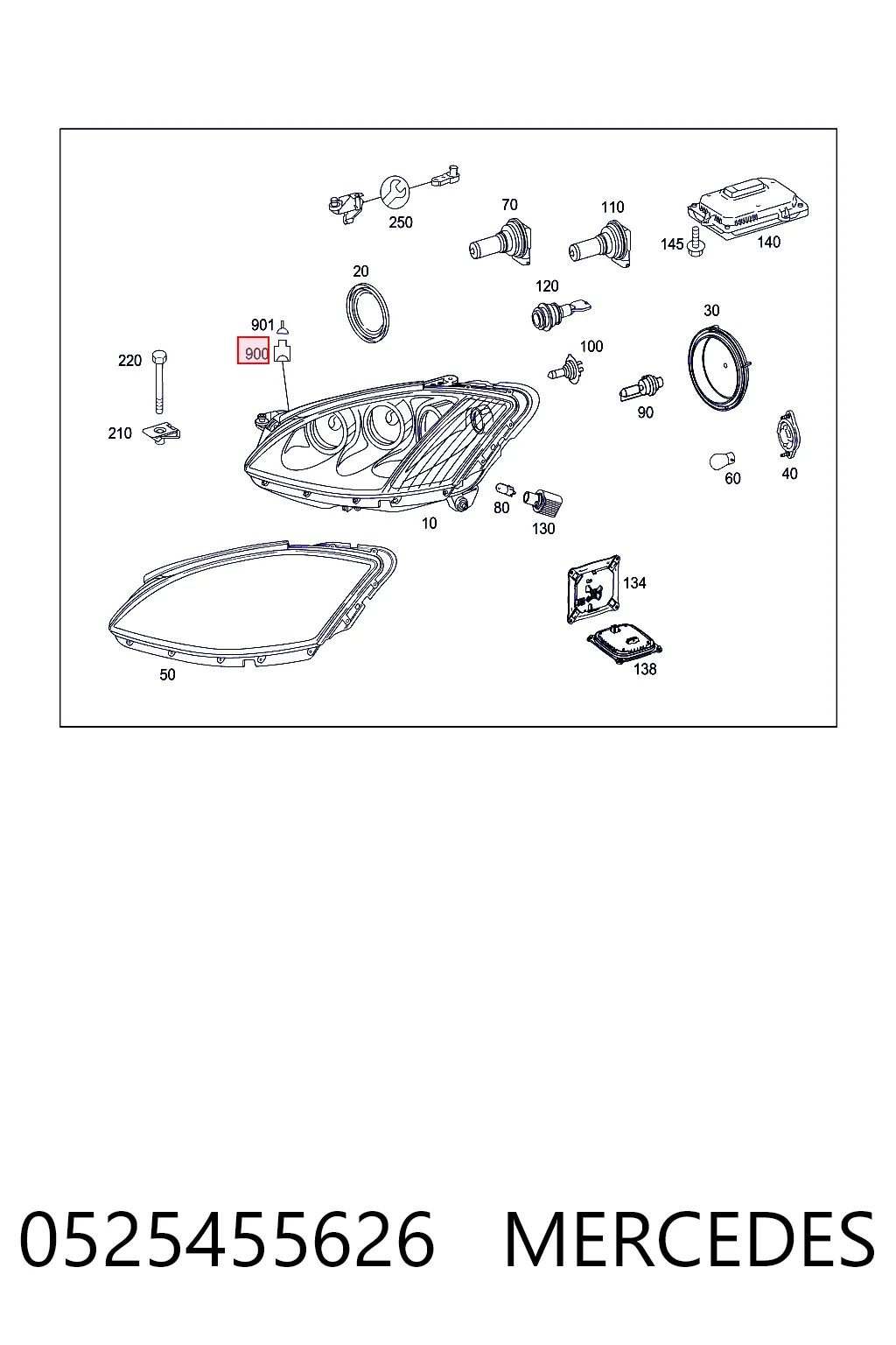 0525455626 Mercedes Fio das luzes