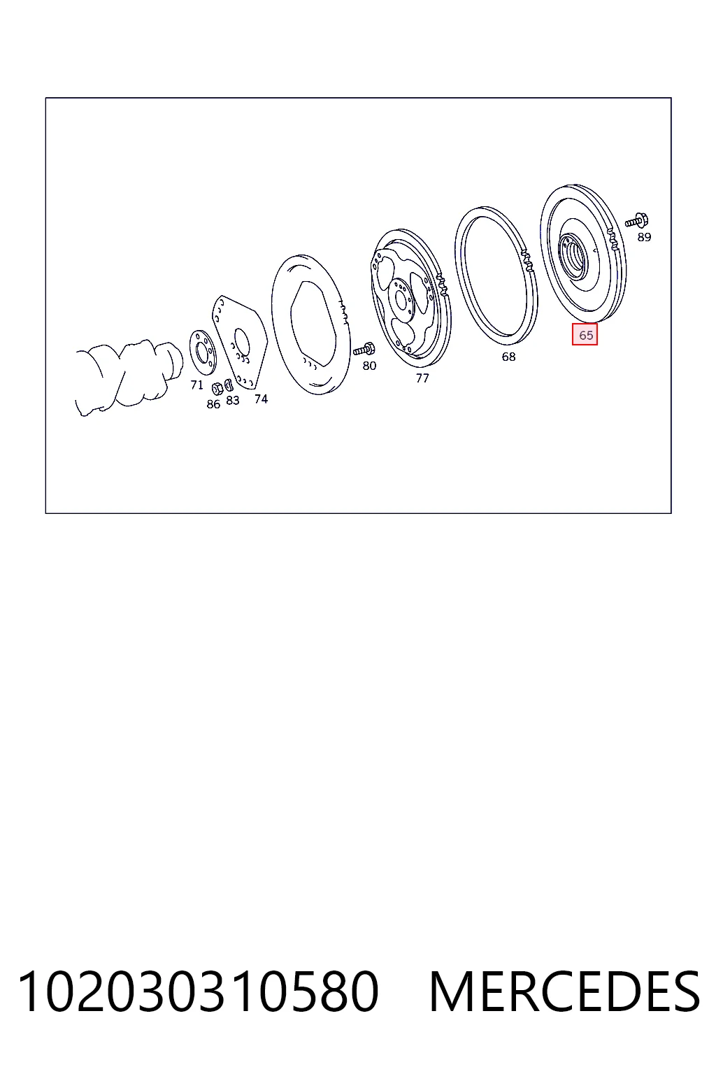 102030310580 Mercedes