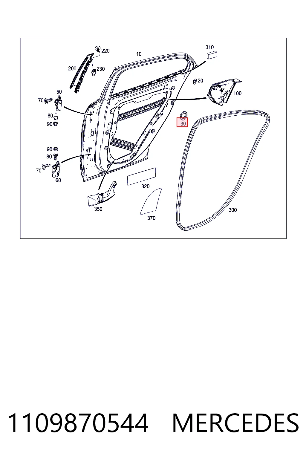 1109870544 Mercedes Tampa de tanque de fluido para lavador