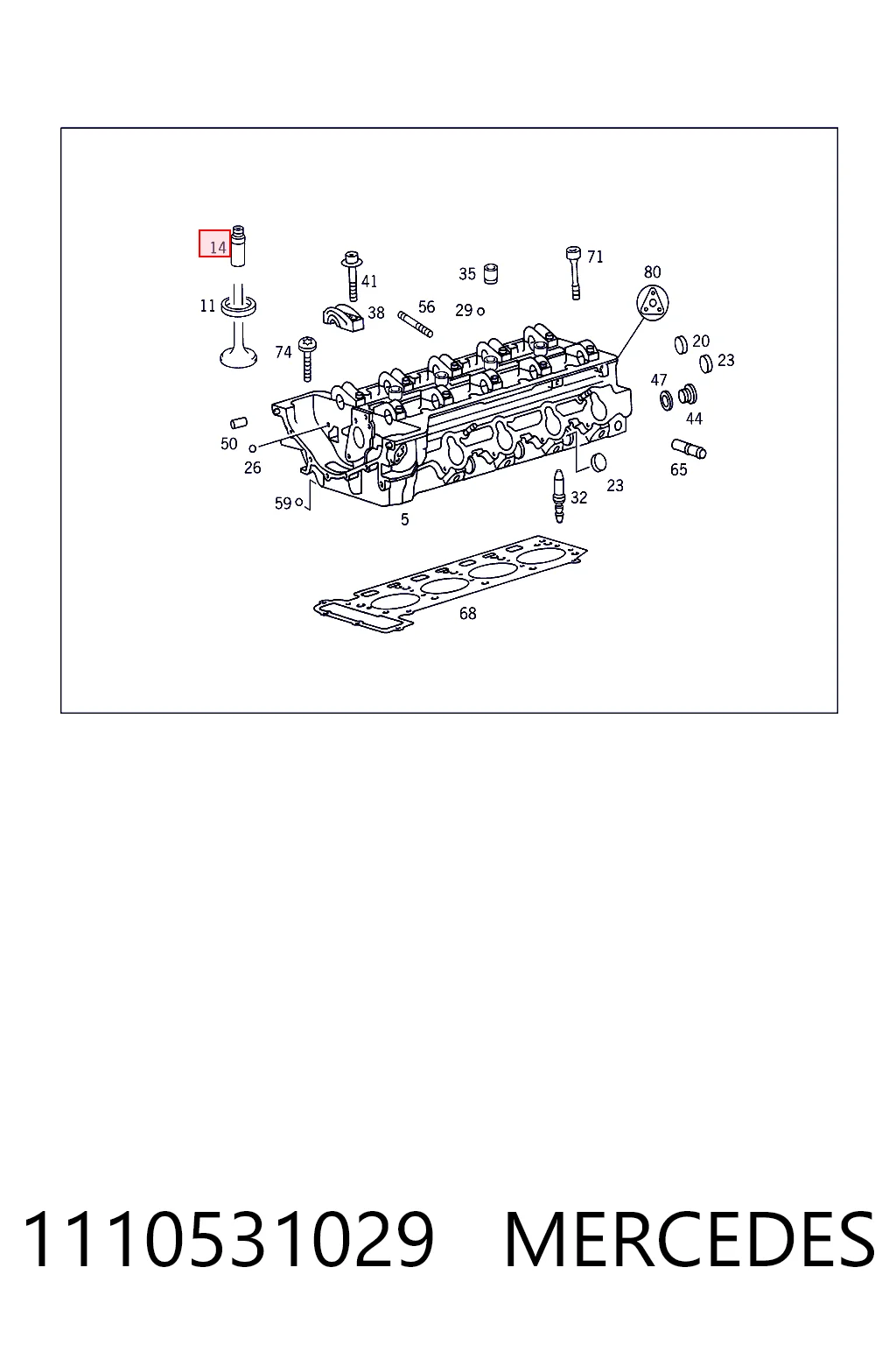  Guia de válvula Mercedes E conversível (A124) (1993 - 1998) 