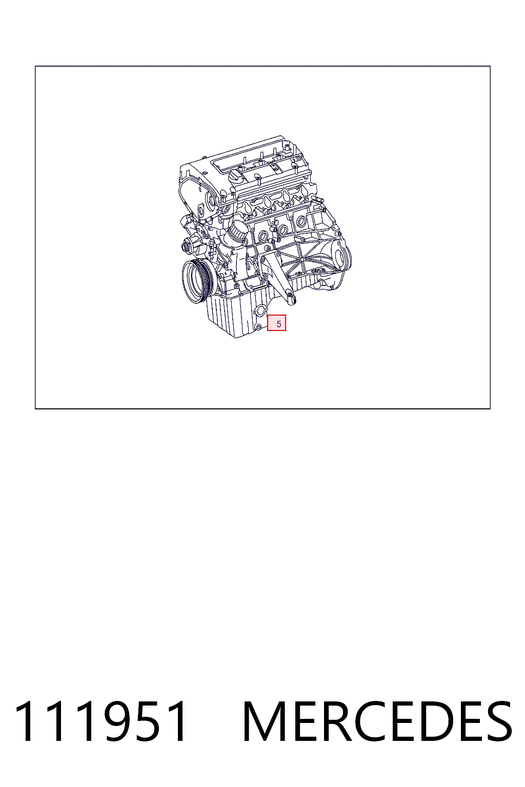 111951 Mercedes Motor montado