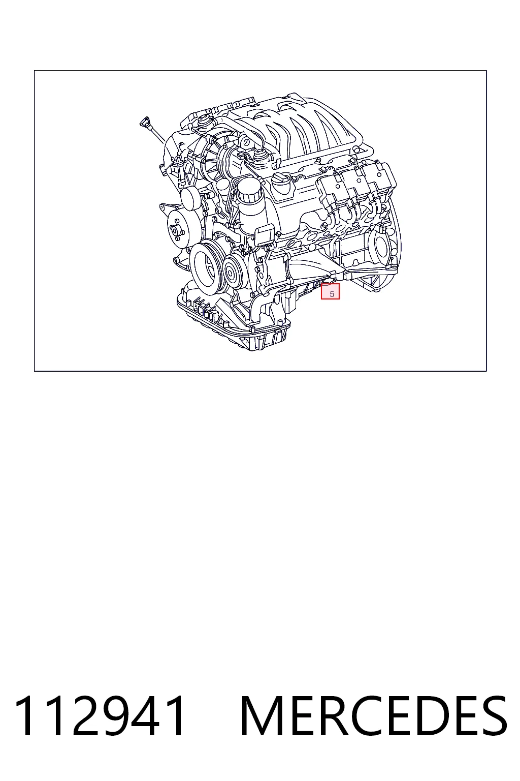 112941 Mercedes Motor montado
