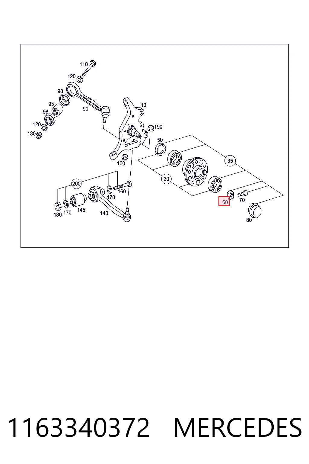 K05097843AA Chrysler Porca de cubo dianteiro