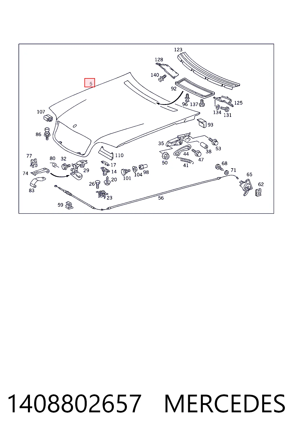 Capota para Mercedes S  W140