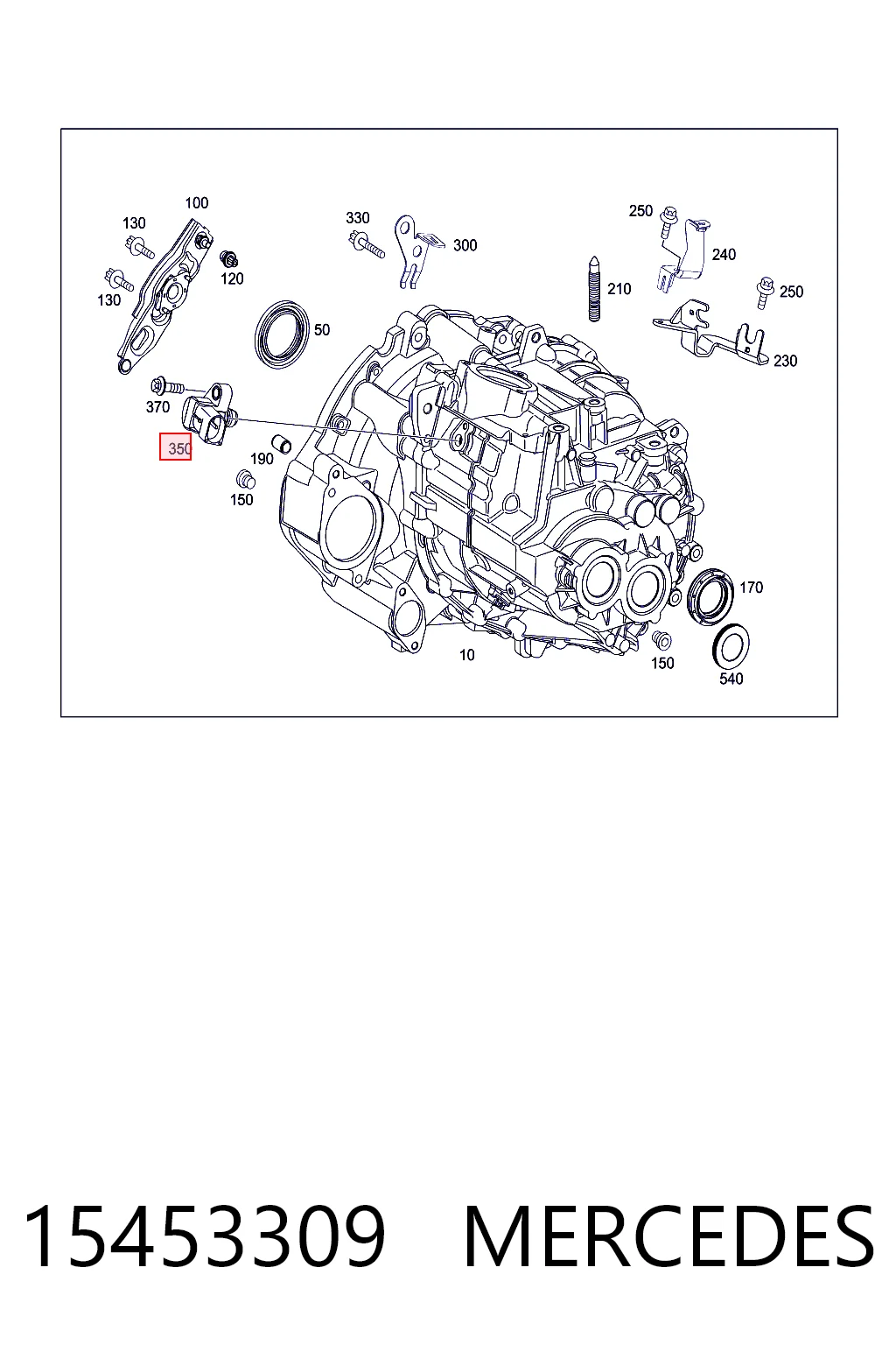 15453309 Mercedes Sensor de ativação das luzes de marcha à ré
