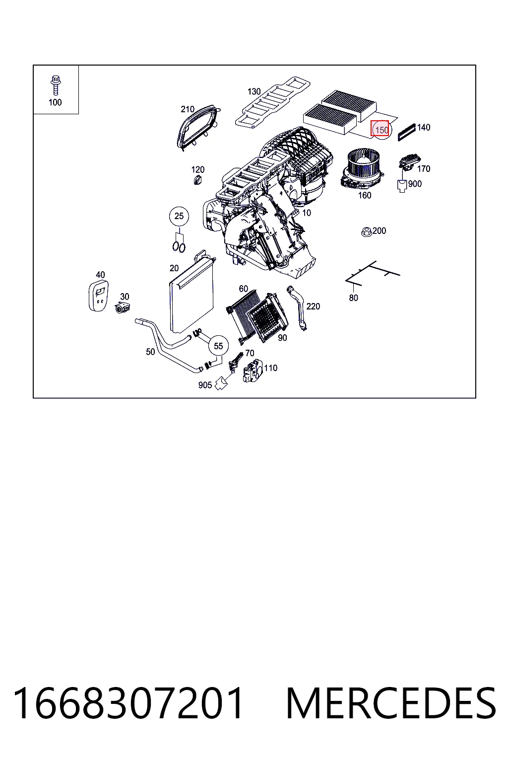 1668307201 Mercedes Filtro de salão