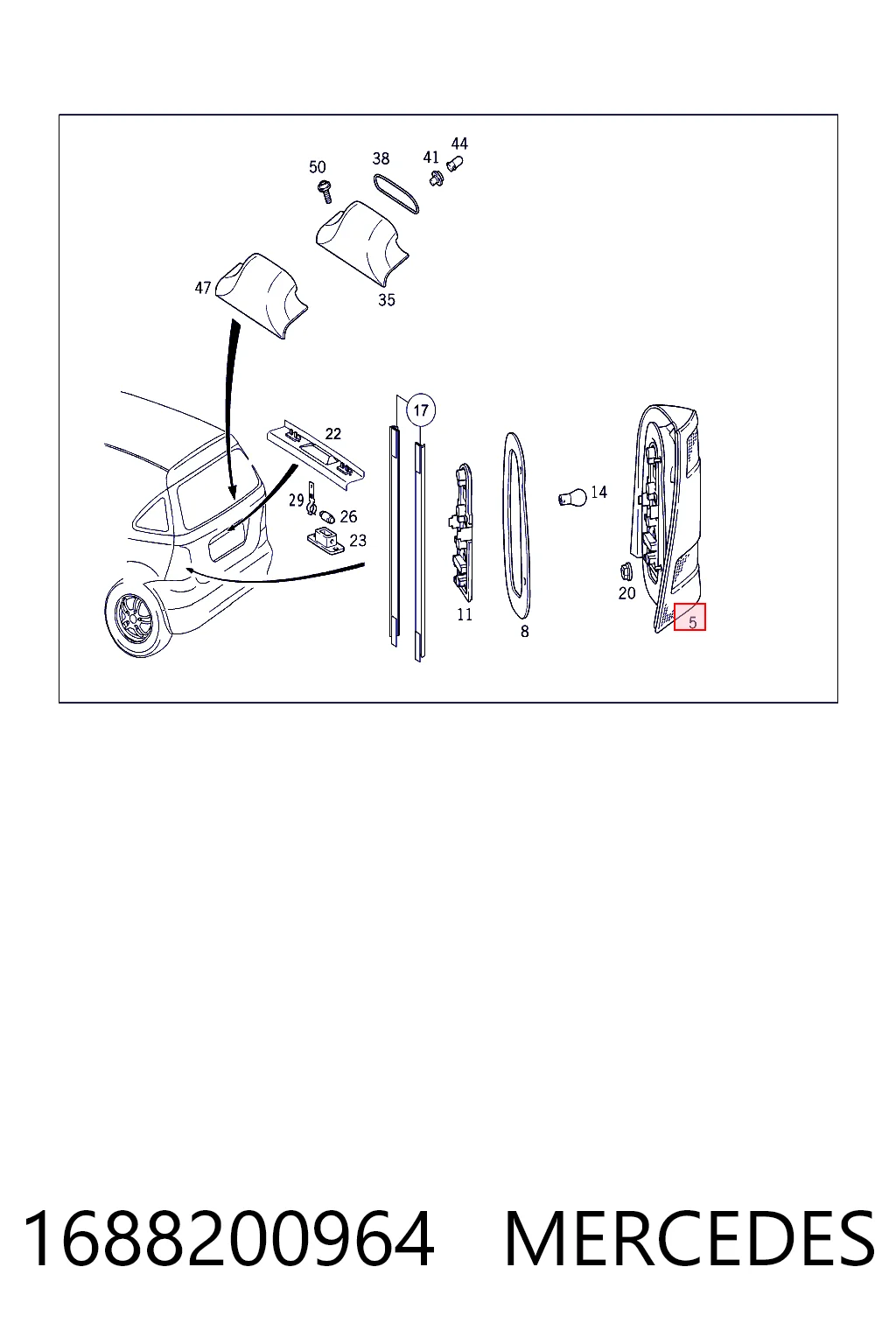 Lanterna traseira esquerda Magneti Marelli 08334 preço, a partir de 61,29 USD