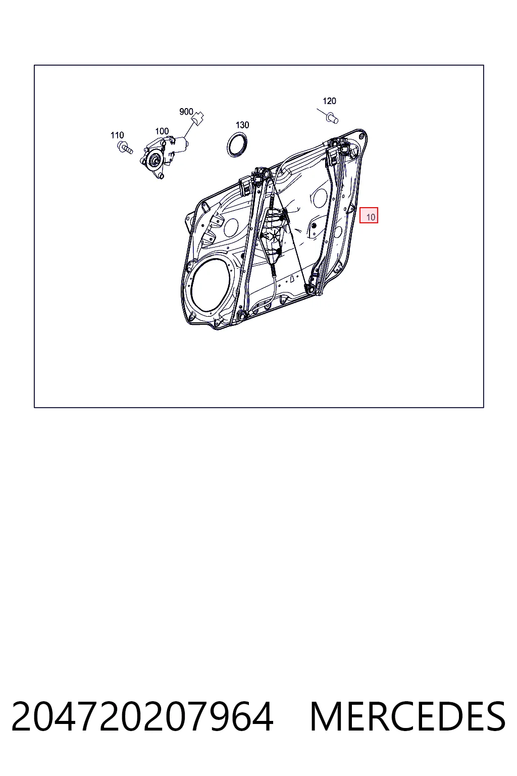 Mecanismo de acionamento de vidro da porta dianteira direita Mercedes GLK preço, a partir de 99,69 USD