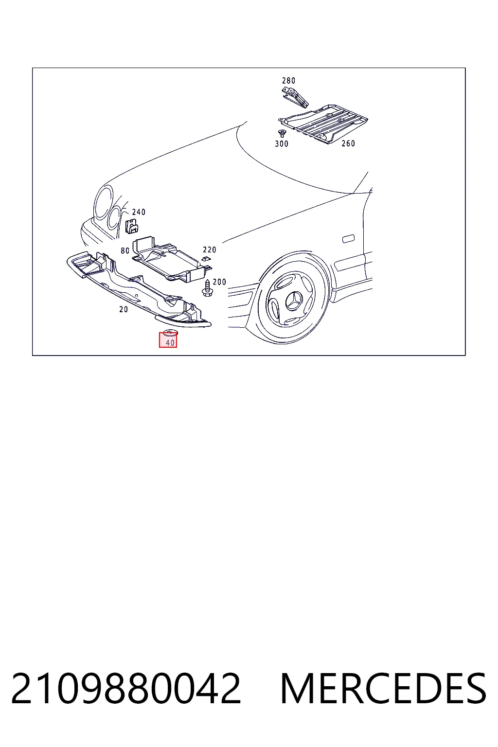 2109880042 Mercedes 