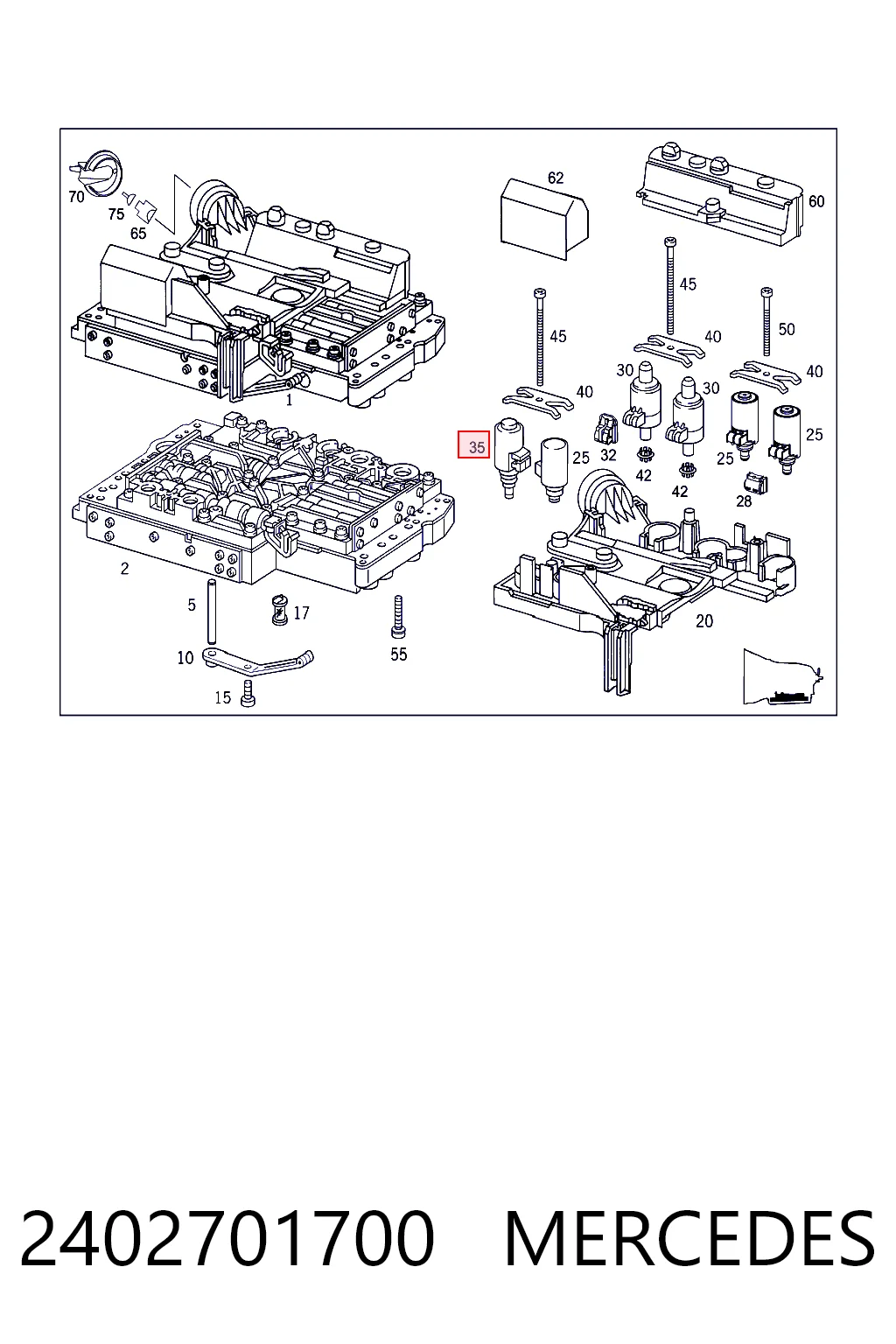 Compre 1402770435 VAG Solenoide da Caixa Automática de Mudança