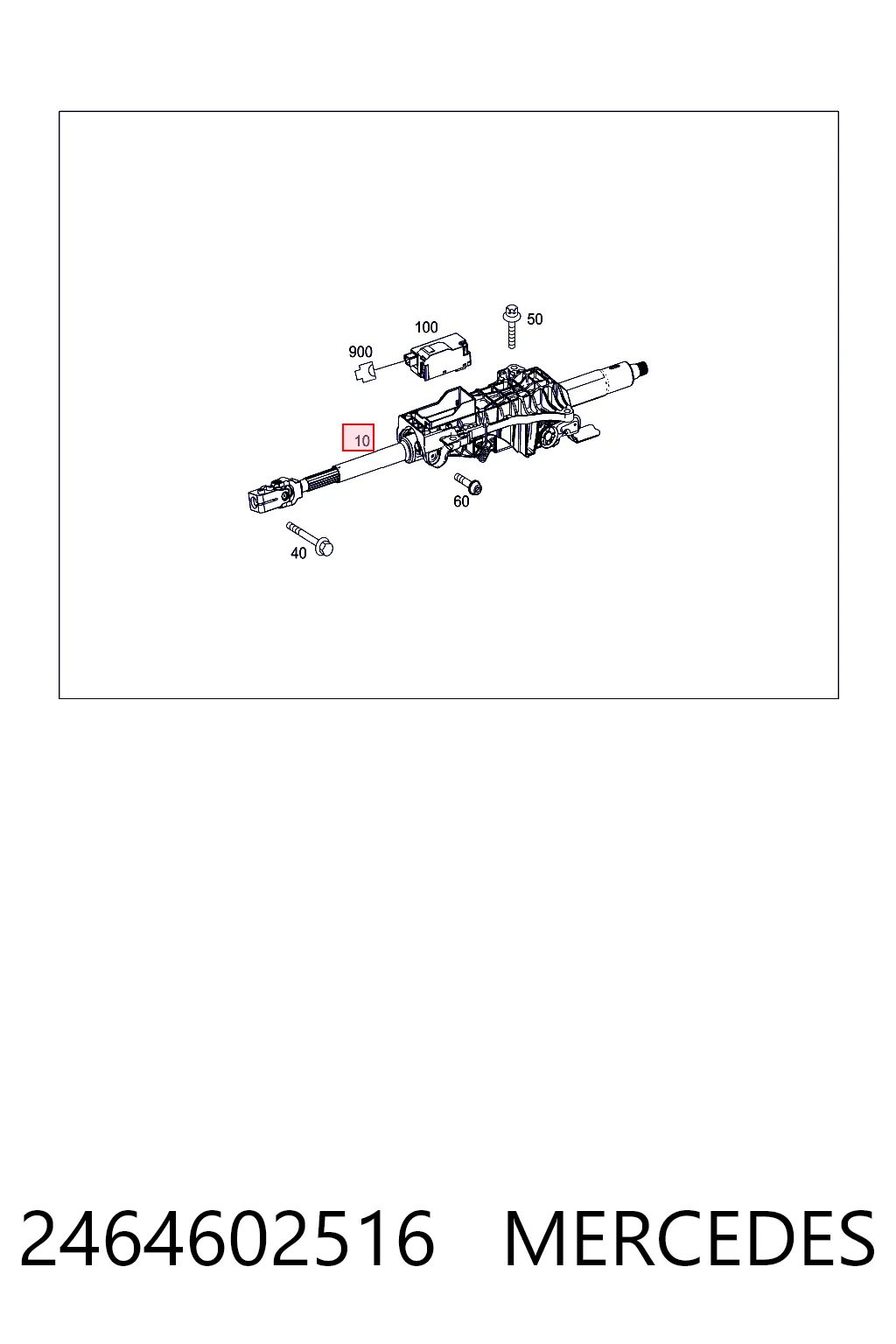 Coluna da direção para Mercedes A  W176