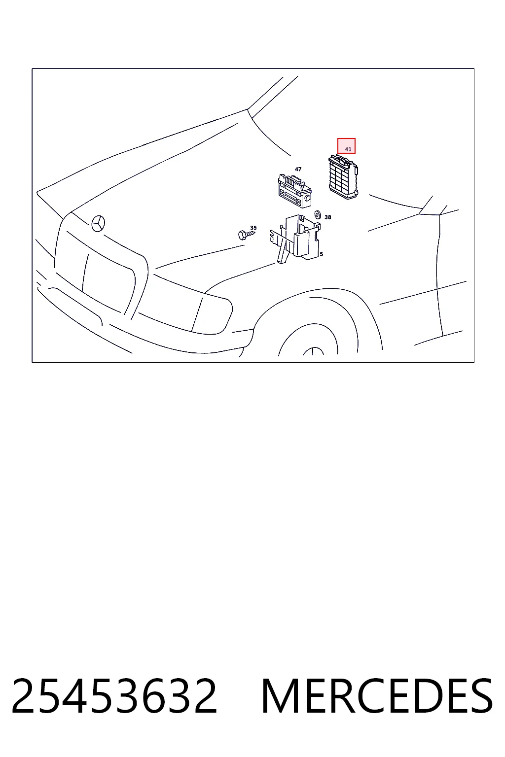 Módulo de direção (Centralina eletrônica) de motor para Mercedes C 190 W201
