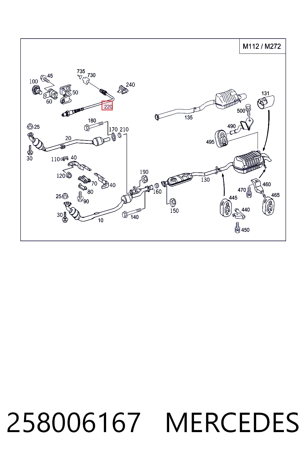 Sonda lambda, sensor de oxigênio K05099820AA Chrysler