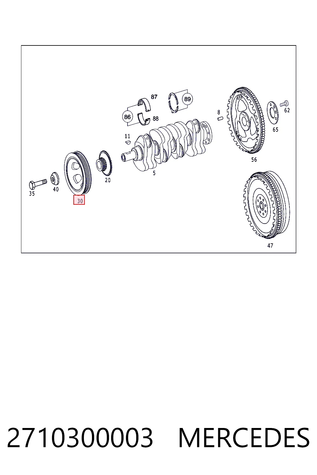 2710300003 Mercedes Polia de cambota