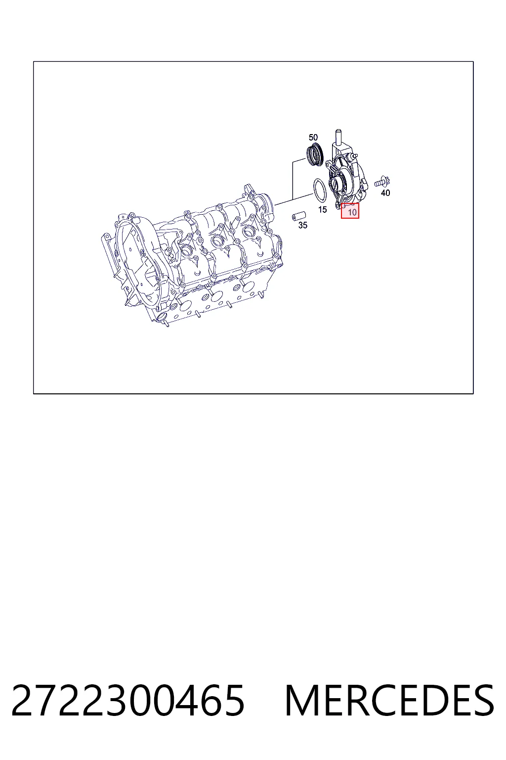 2722300465 Mercedes Bomba a vácuo
