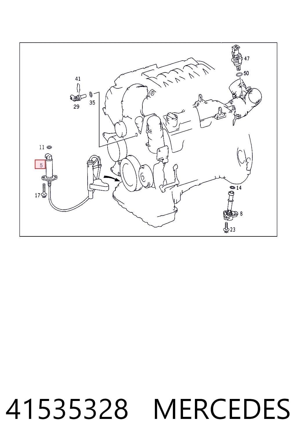 41535328 Mercedes Sensor do nível de óleo de motor