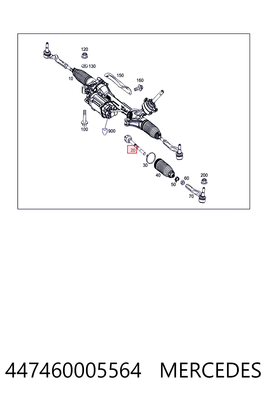 447460005564 Mercedes Tração de direção