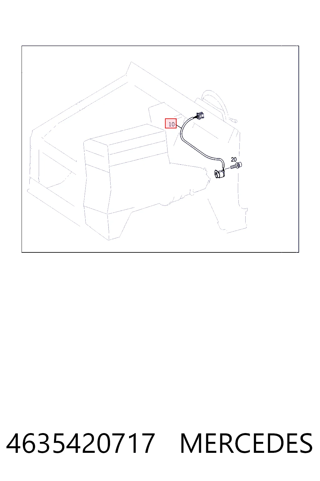 4635420717 Mercedes Sensor de velocidade