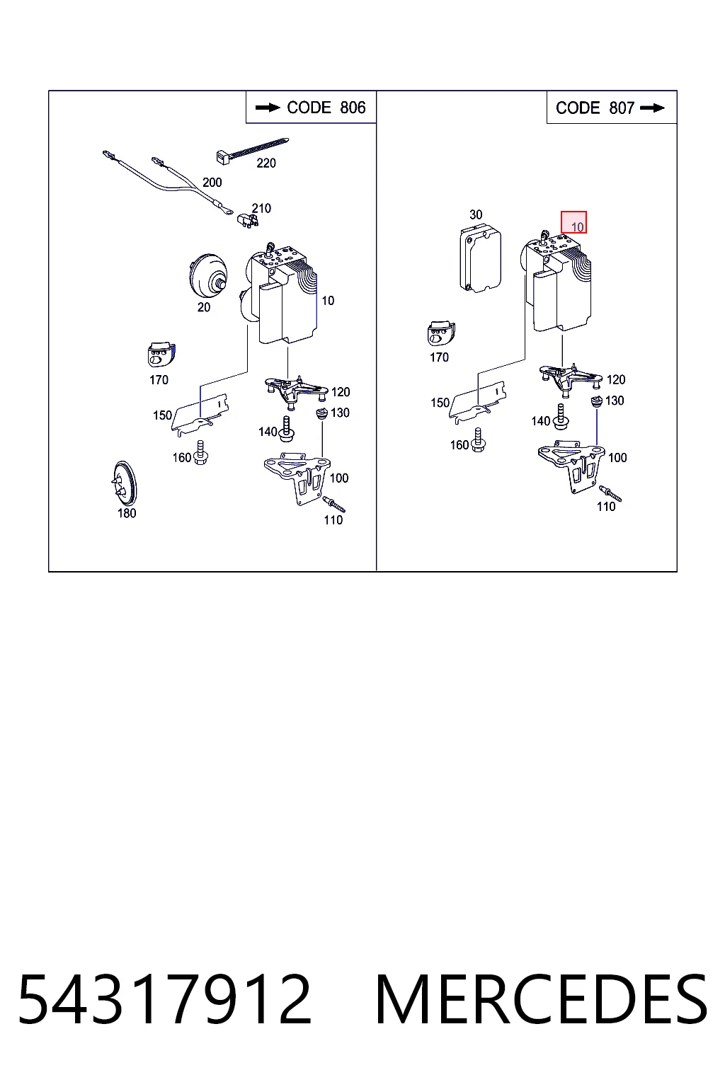 Unidade hidráulico de controlo ABS 0265250113 Bosch
