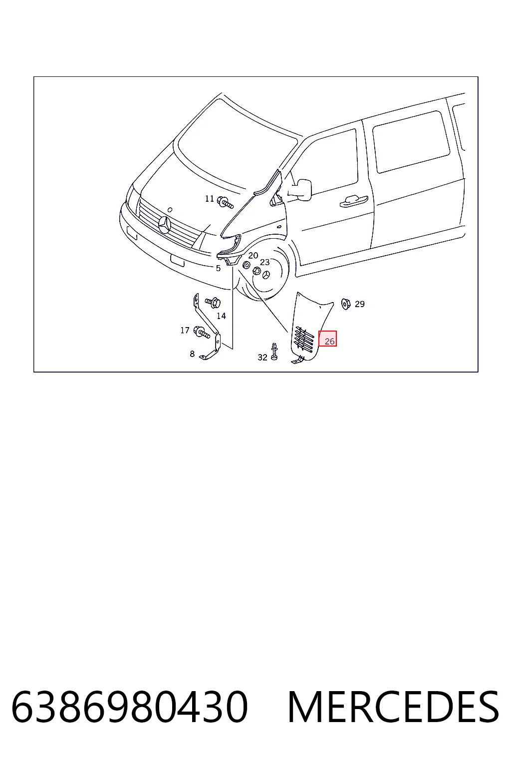 6386980430 Mercedes