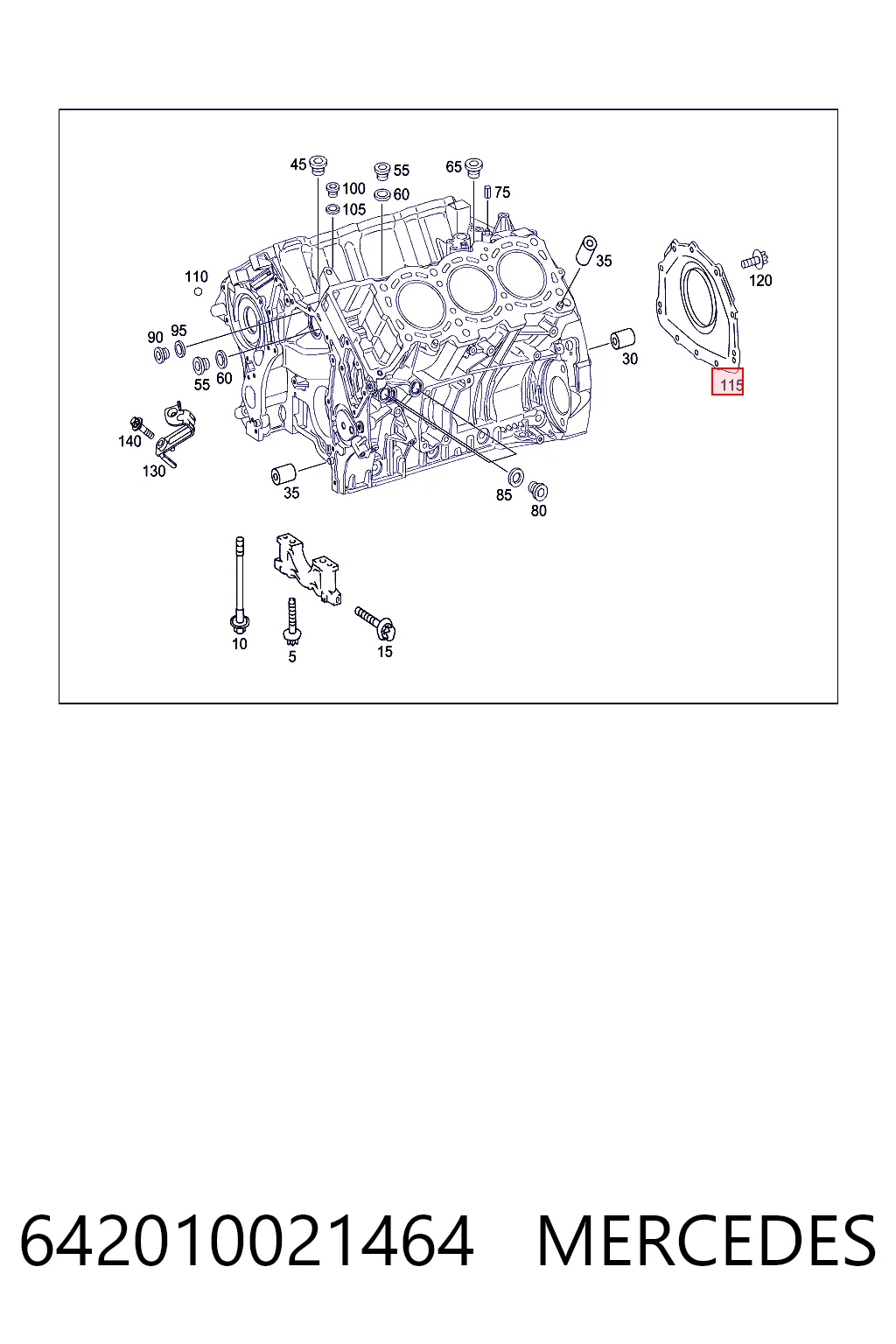 Compre K68238383AA Fiat/Alfa/Lancia Vedação traseira de cambota de motor