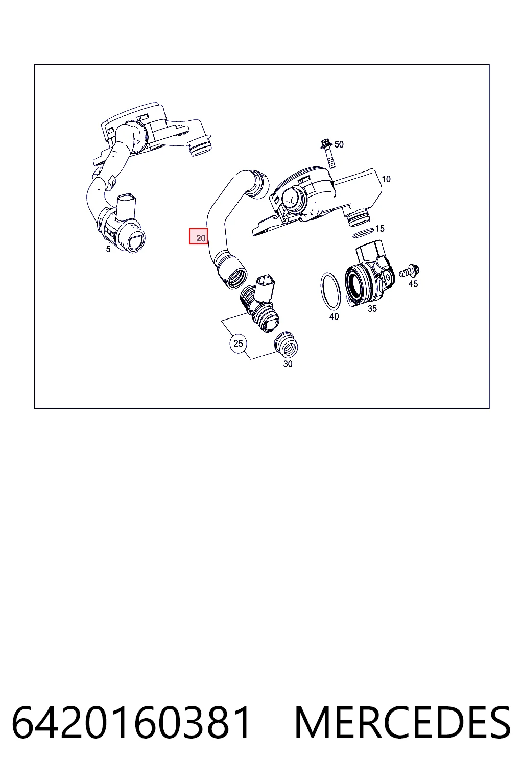 K05175516AA Fiat/Alfa/Lancia Cano derivado de ventilação de cárter (de separador de óleo)