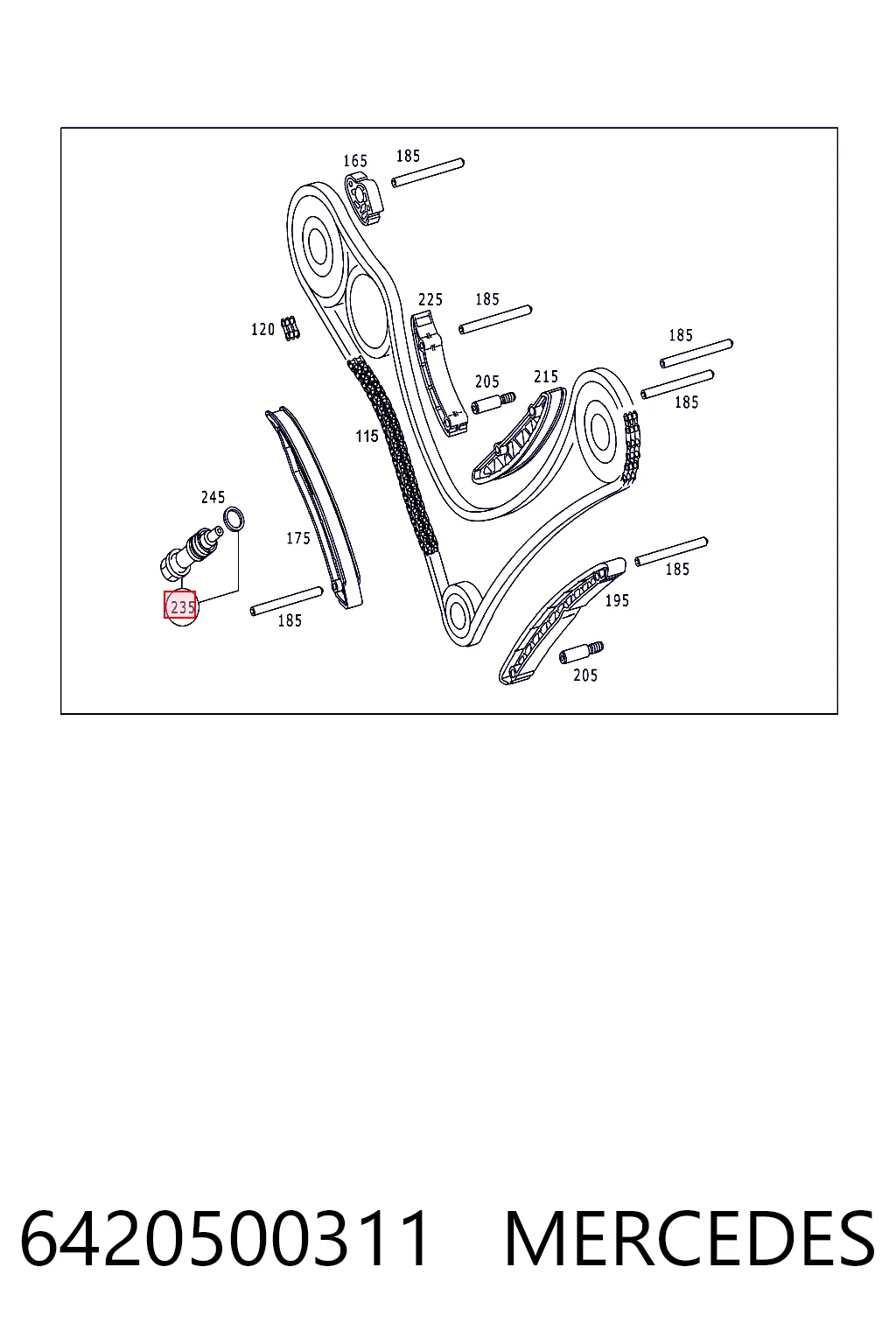 K68017937AA Fiat/Alfa/Lancia Reguladora de tensão da cadeia do mecanismo de distribuição de gás