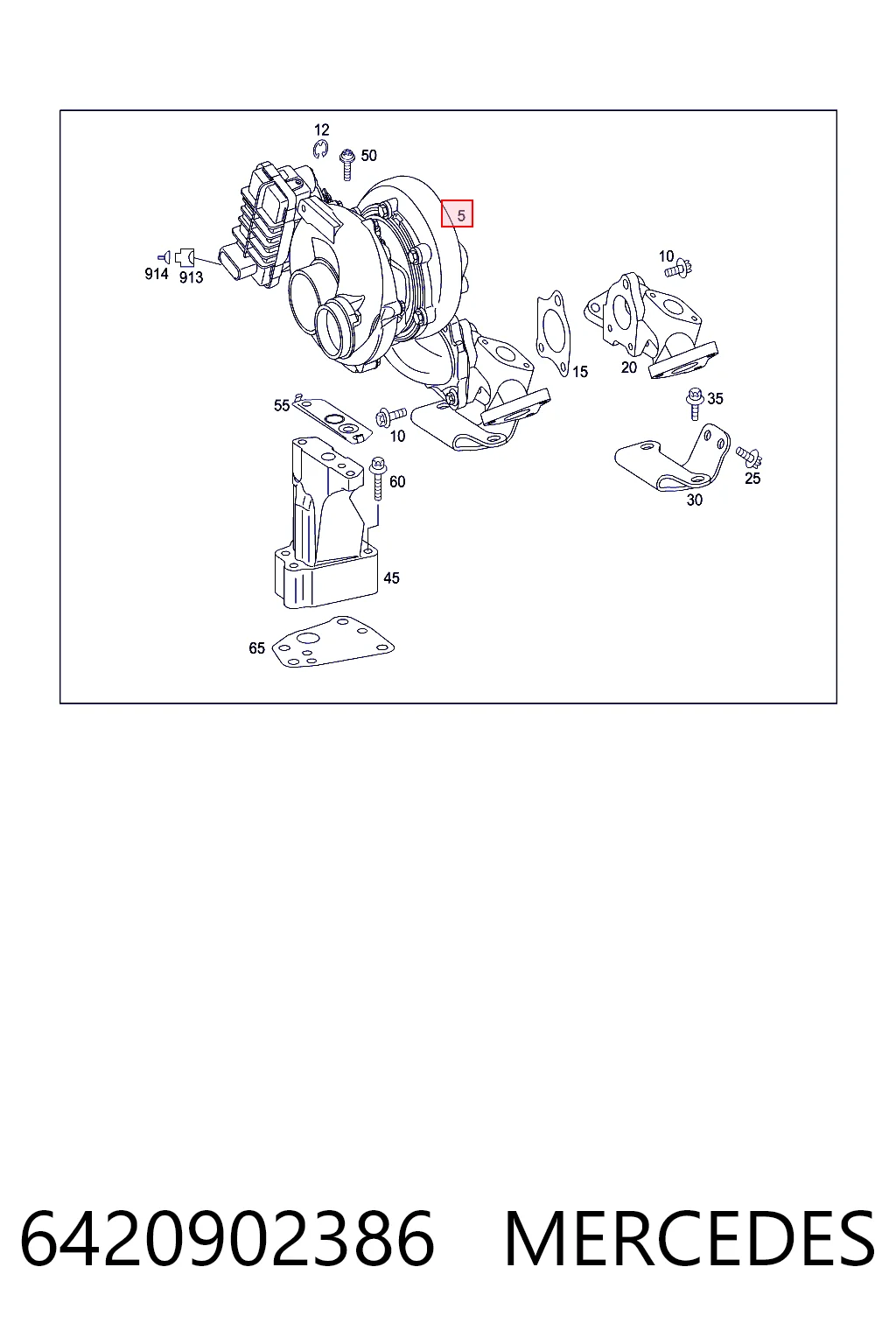 6420902386 Mercedes Turbina