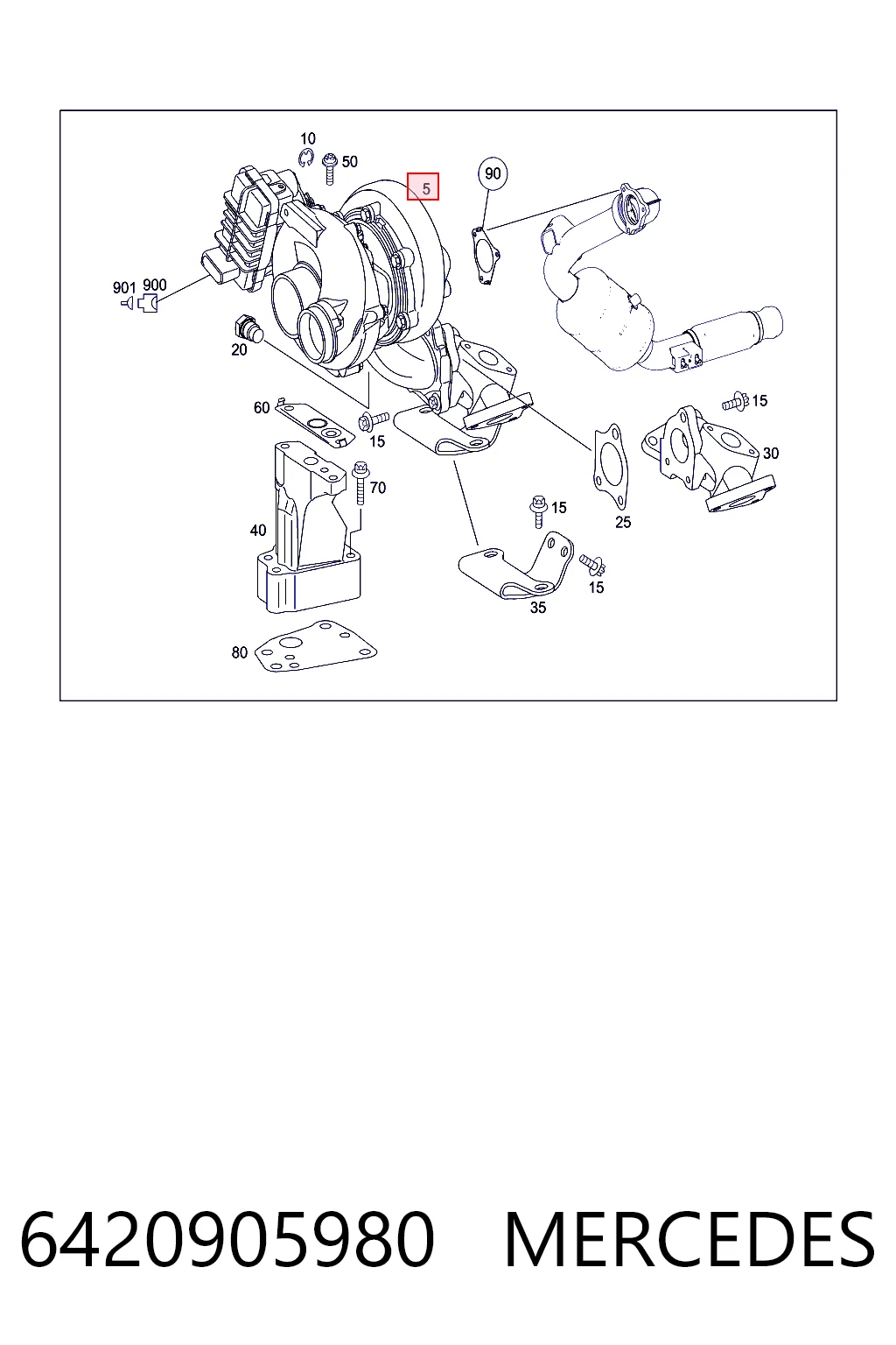 6420905980 Mercedes Turbina