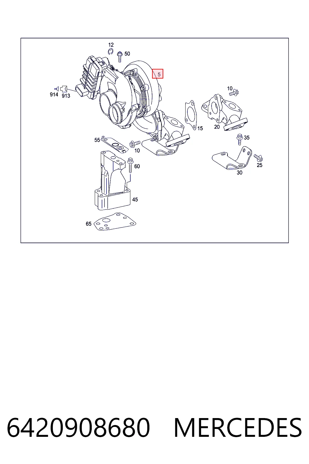 6420908680 Mercedes Turbina
