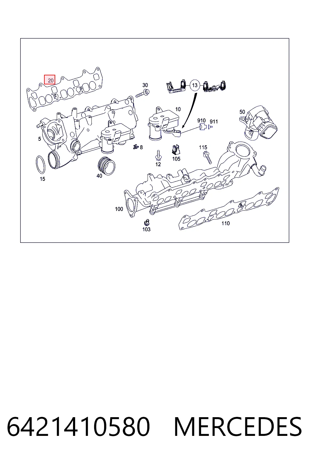 Compre K05175645AA Fiat/Alfa/Lancia Vedante de tubo coletor de admissão