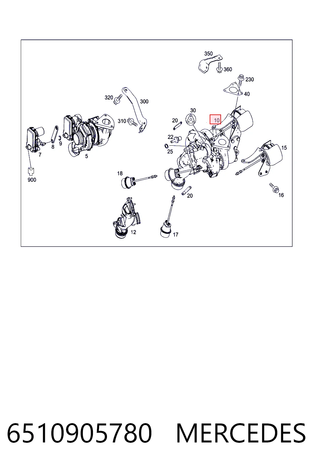 6510905780 Mercedes Turbina